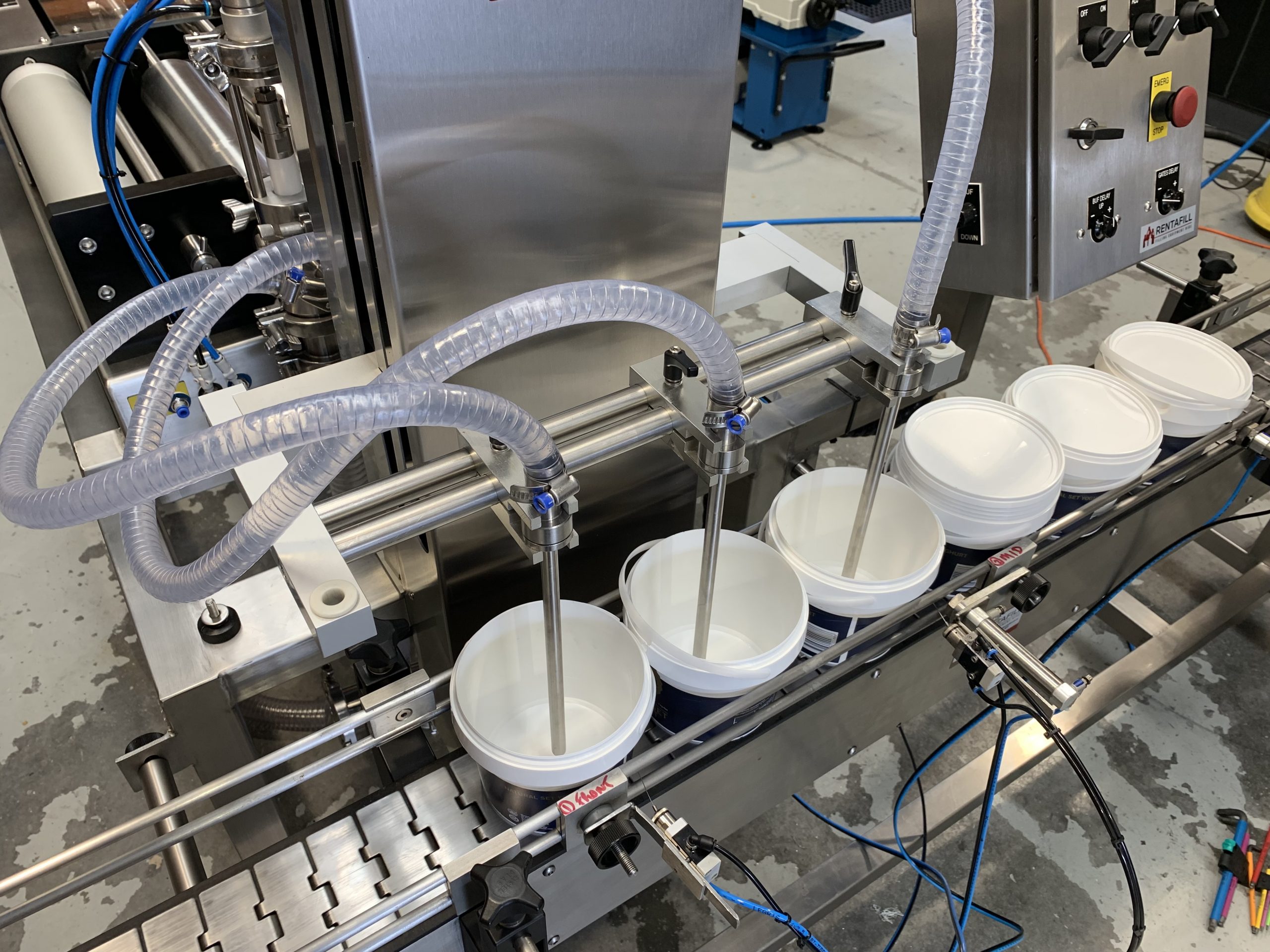 3 head Yogurt filling machine