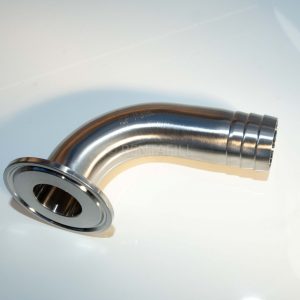 90 deg Hosetail Ferrule 1" 316 stainless