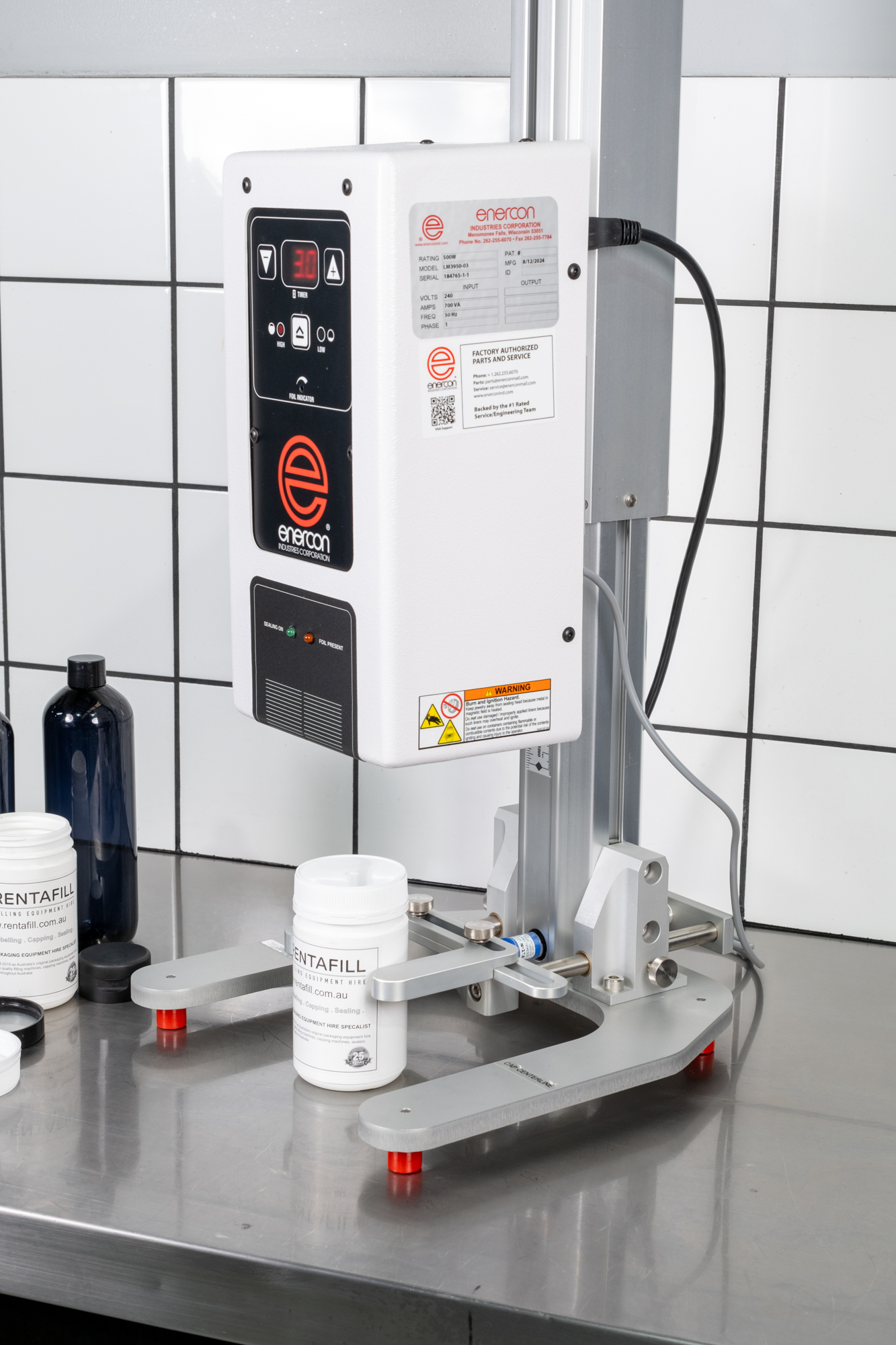 Benchtop induction sealer