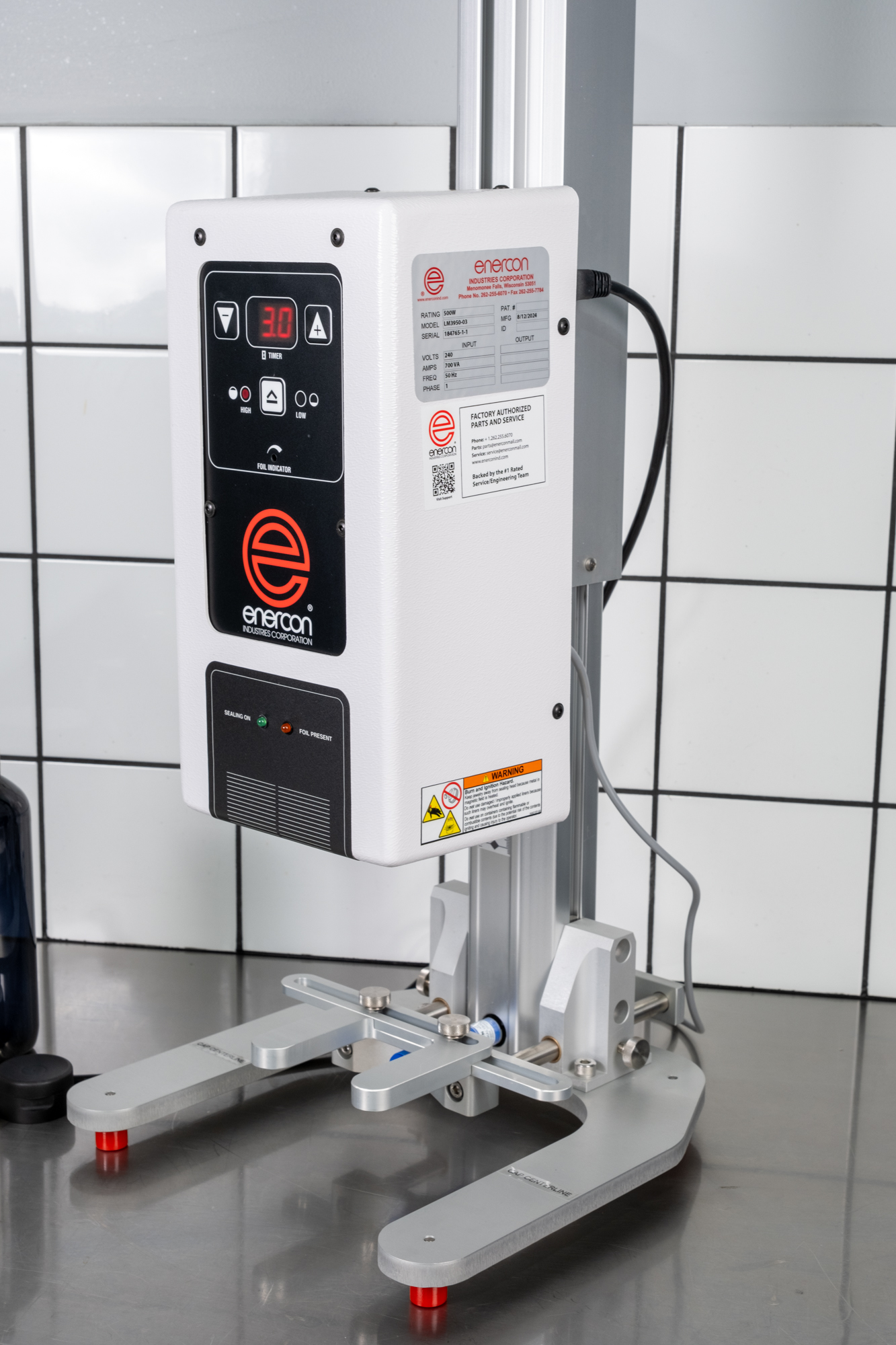 Induction cap sealer