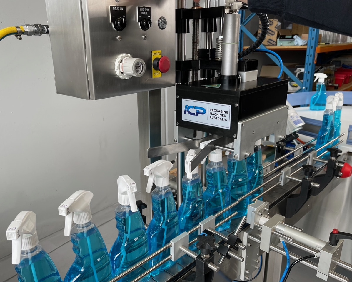 trigger cap capping machine for spray bottles