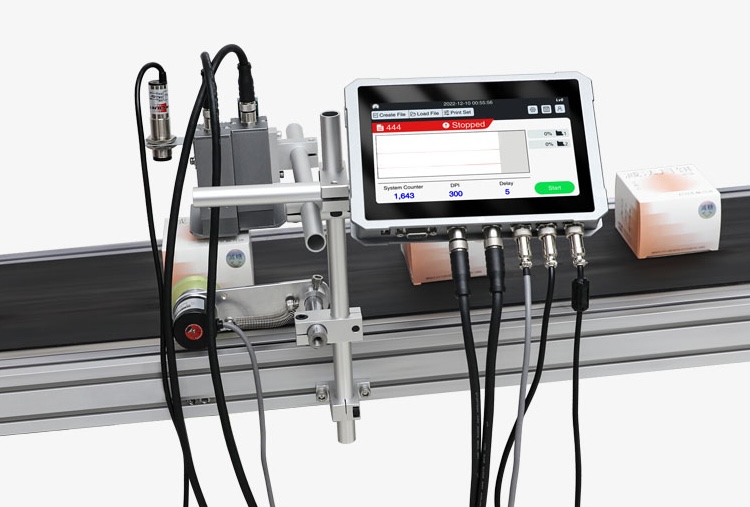 TIJ printer for batch coding