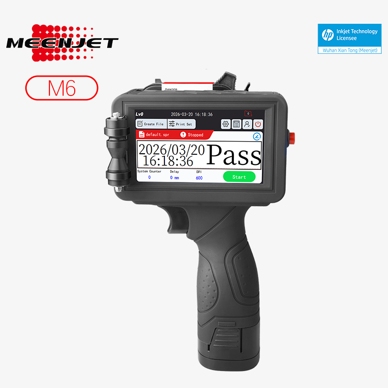 Meenjet M6 handheld inkjet printer for batch codes and expiry dates