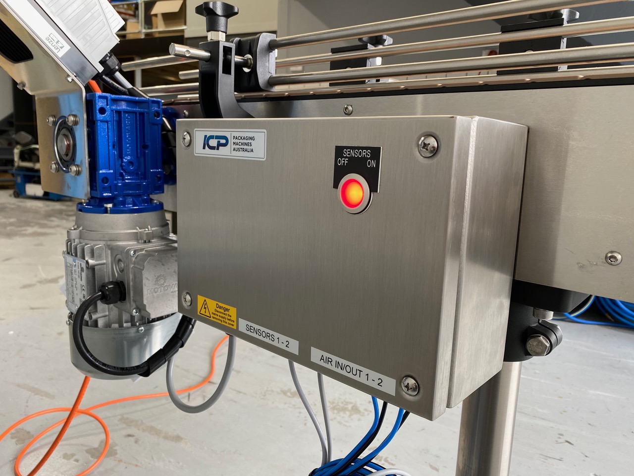 Electric sensor box - pneumatic filling machines