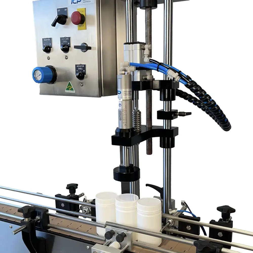 Automatic inline capper for dropper and specialty closures Melbourne