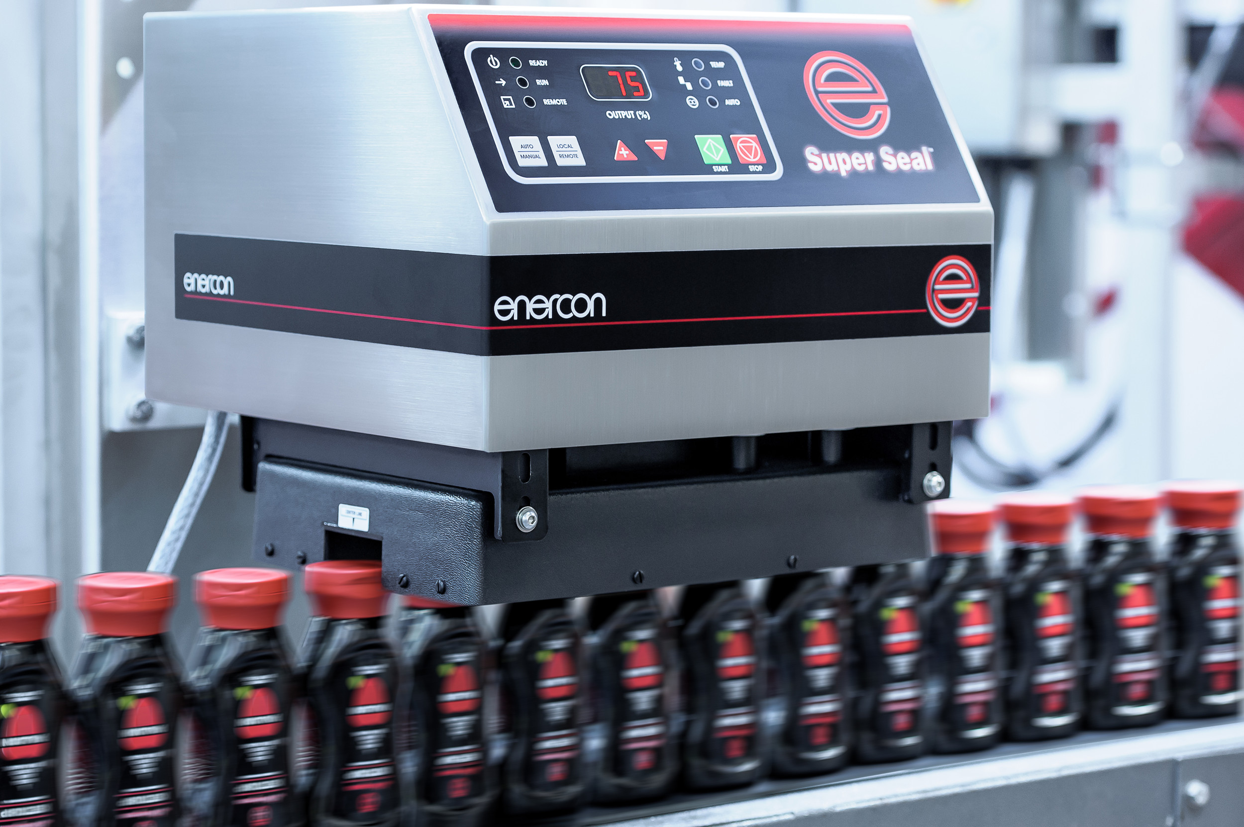 Inline sealing equipment for spirits production